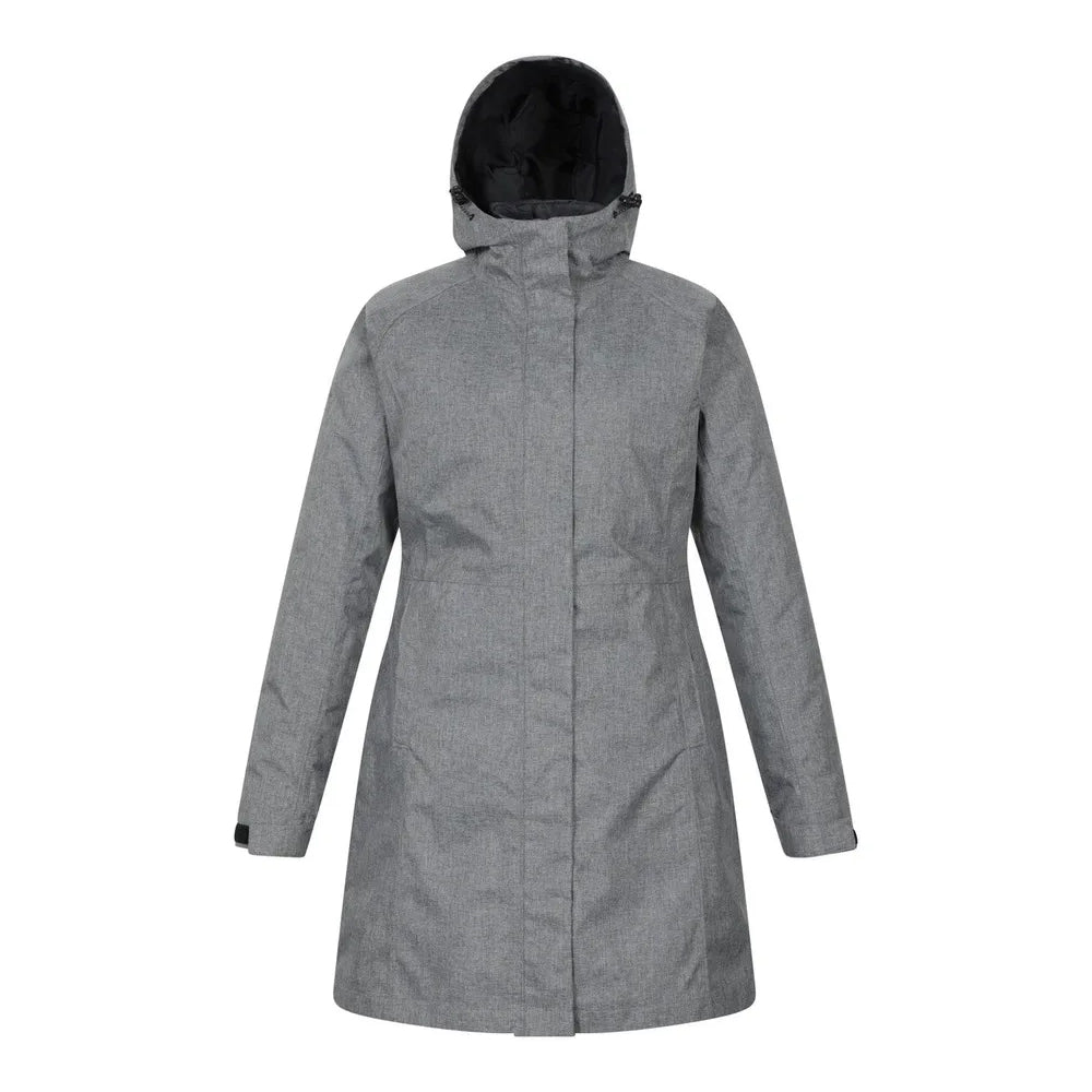 Navy - Pack Shot - Mountain Warehouse Womens-Ladies Alaskan Long 3 In 1 Jacket