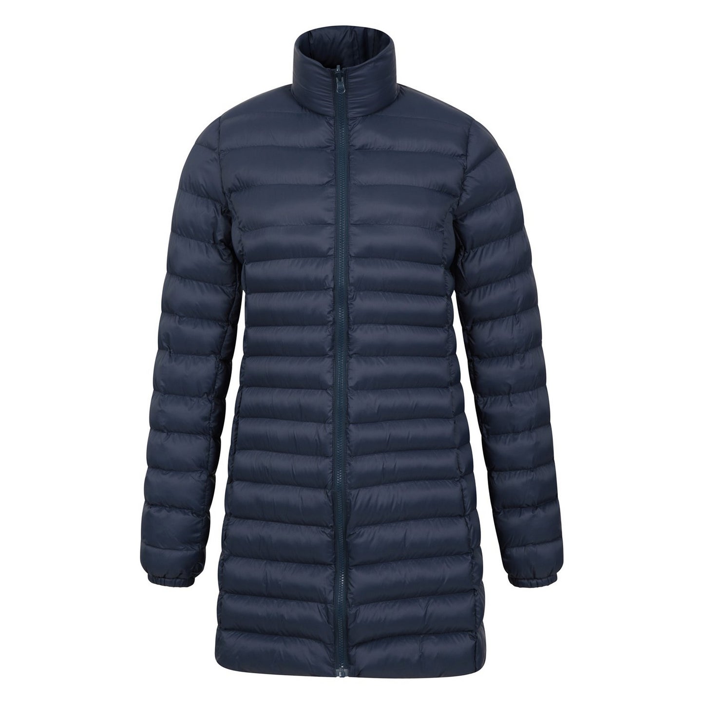 Navy - Close up - Mountain Warehouse Womens-Ladies Alaskan Long 3 In 1 Jacket