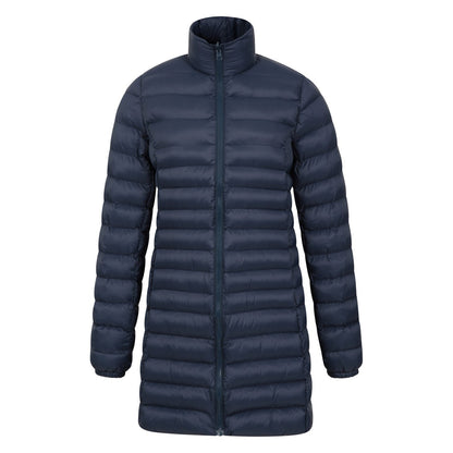 Navy - Close up - Mountain Warehouse Womens-Ladies Alaskan Long 3 In 1 Jacket