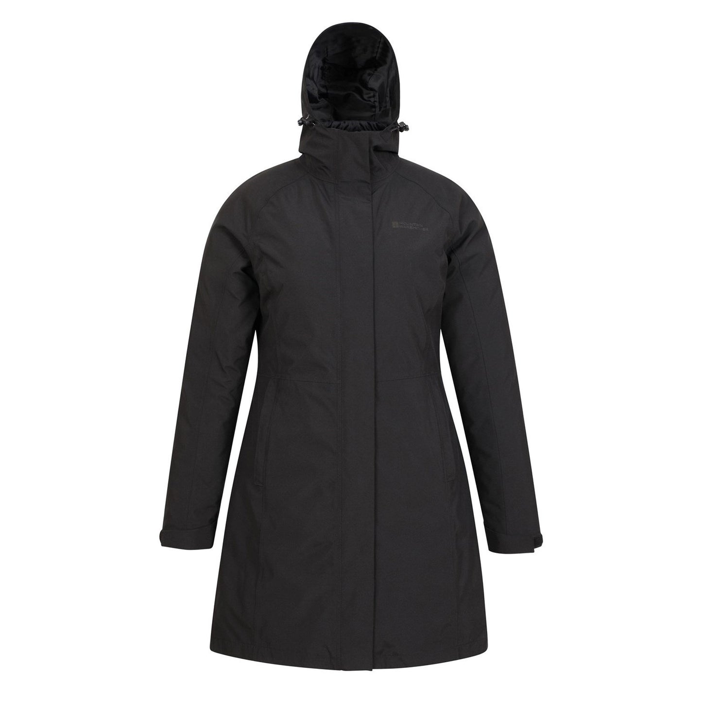 Jet Black - Front - Mountain Warehouse Womens-Ladies Alaskan Long 3 In 1 Jacket