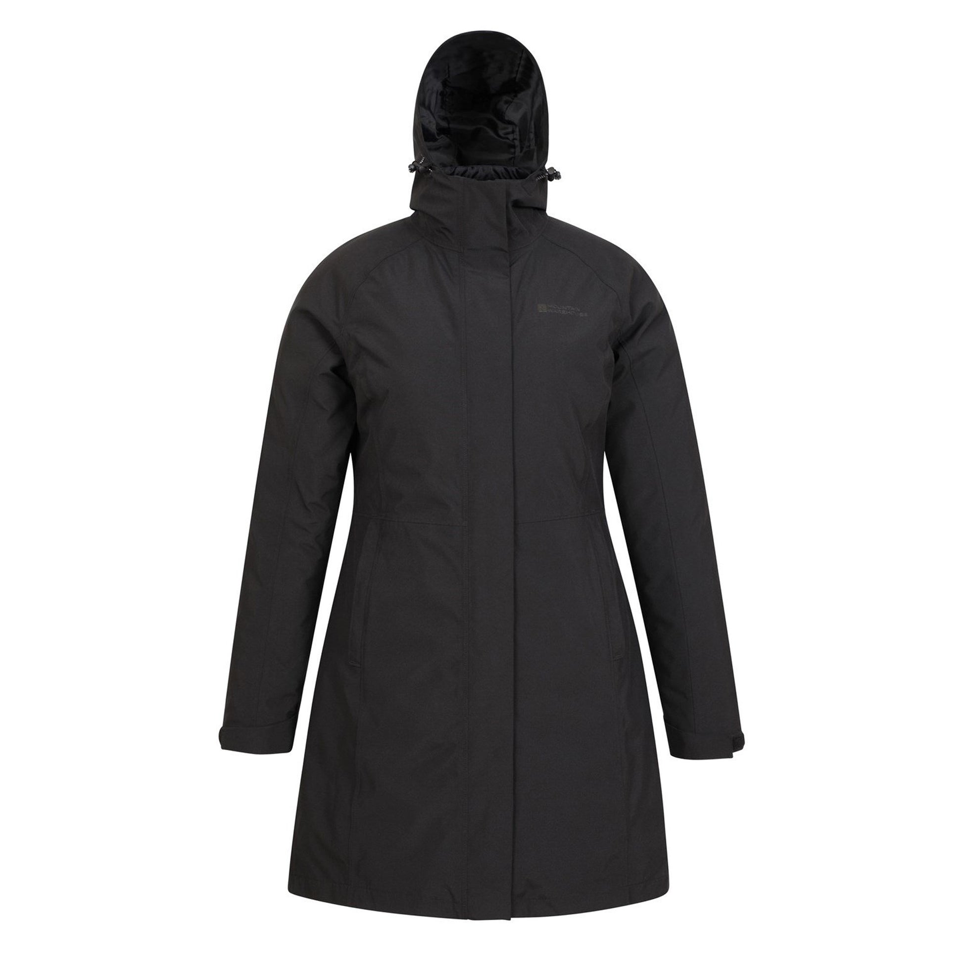 Jet Black - Front - Mountain Warehouse Womens-Ladies Alaskan Long 3 In 1 Jacket