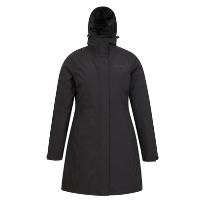 Jet Black - Front - Mountain Warehouse Womens-Ladies Alaskan Long 3 In 1 Jacket