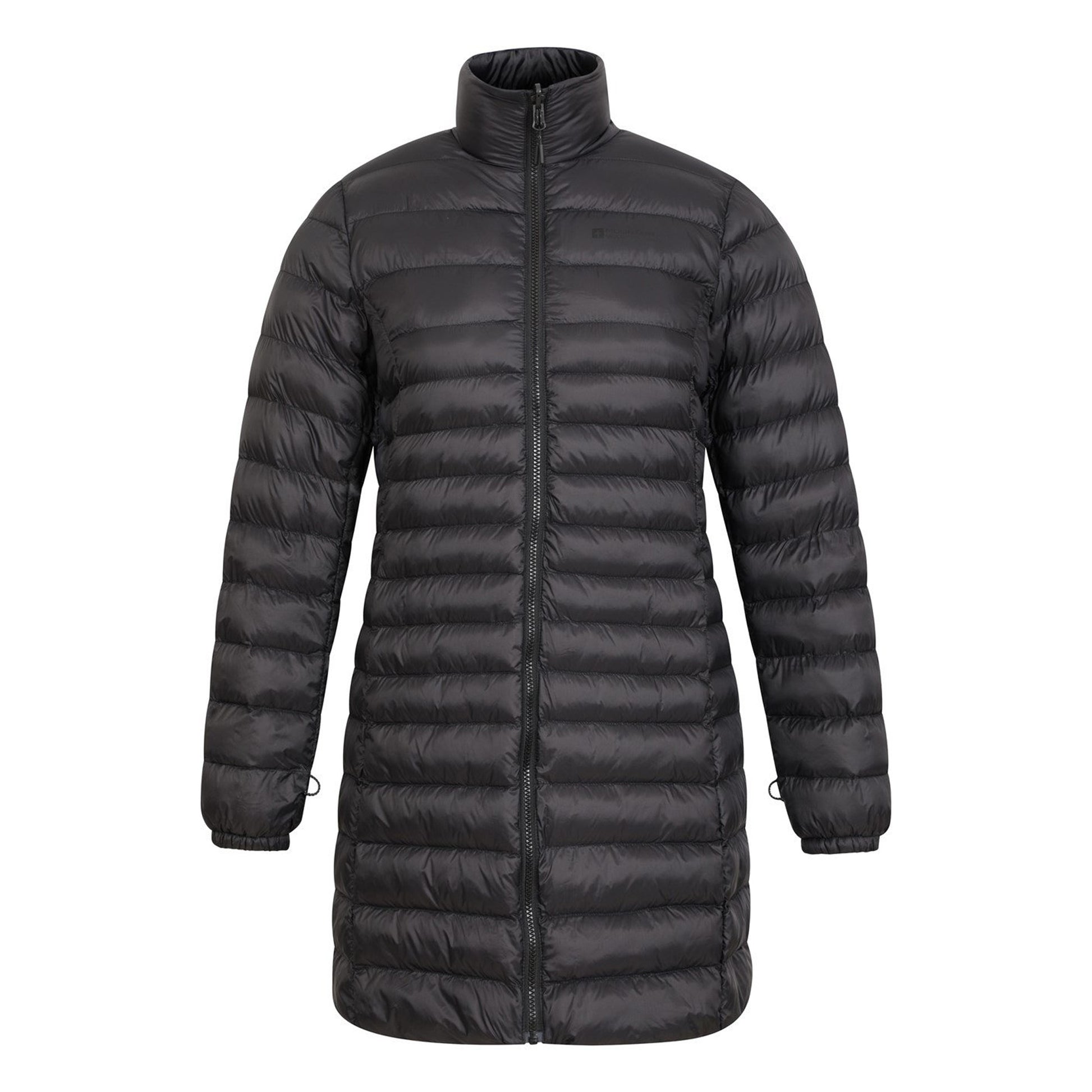 Jet Black - Close up - Mountain Warehouse Womens-Ladies Alaskan Long 3 In 1 Jacket
