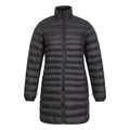 Jet Black - Close up - Mountain Warehouse Womens-Ladies Alaskan Long 3 in 1 Jacket