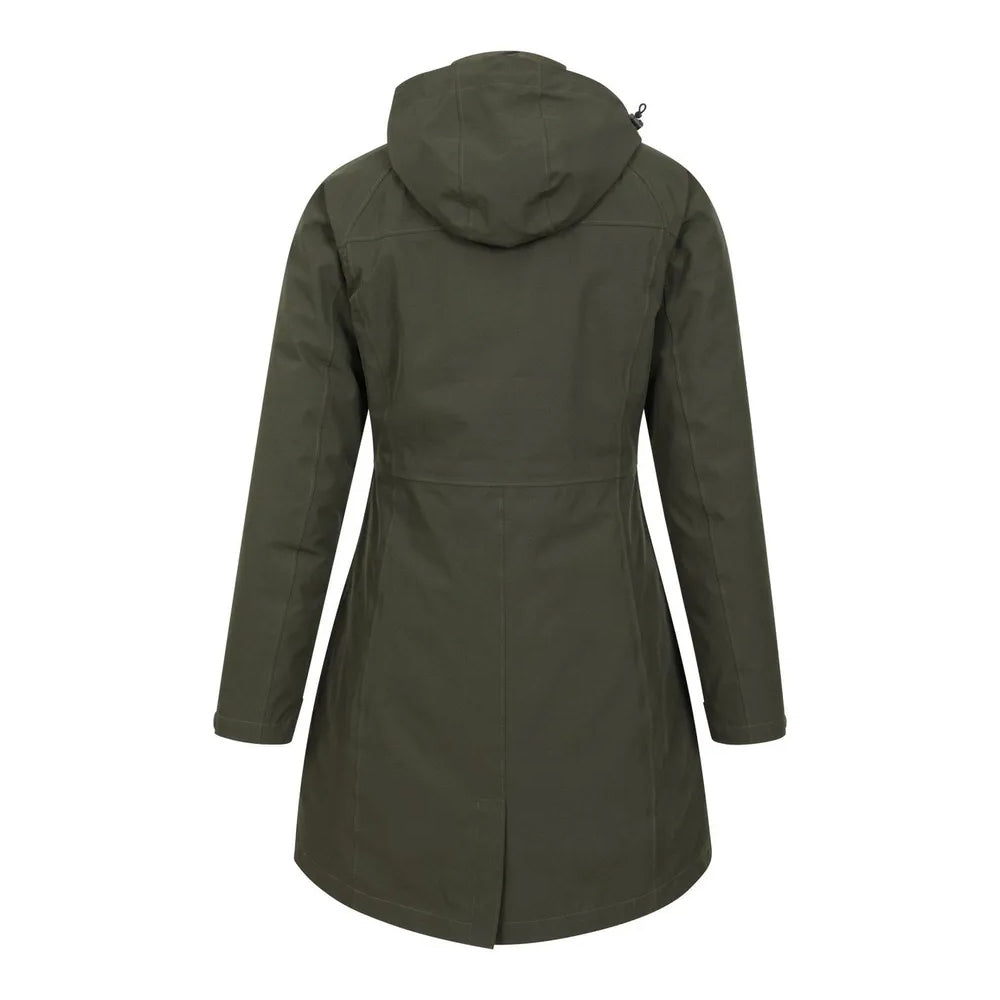 Jet Black - Close up - Mountain Warehouse Womens-Ladies Alaskan Long 3 In 1 Jacket