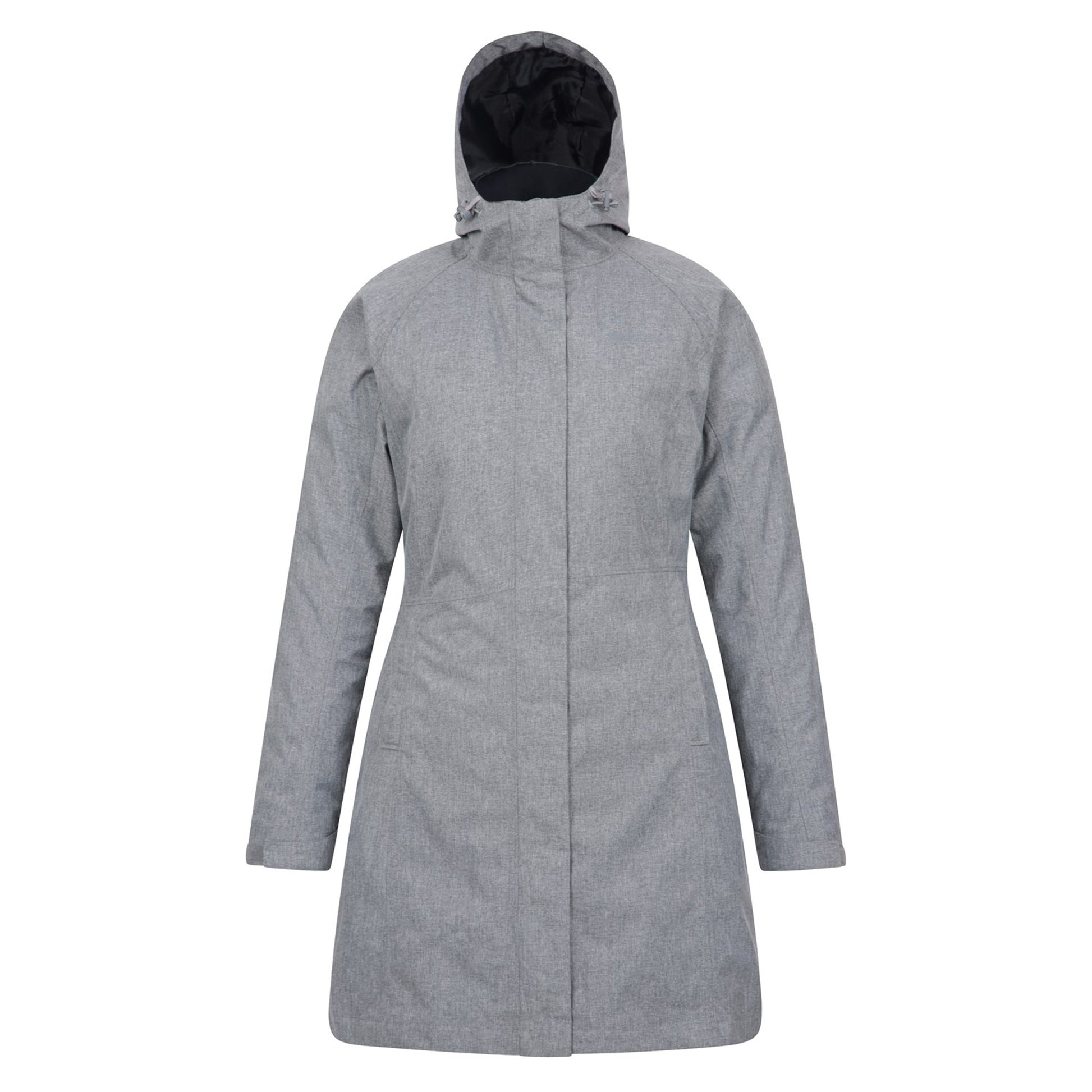 Dark Grey - Front - Mountain Warehouse Womens-Ladies Alaskan Long 3 In 1 Jacket