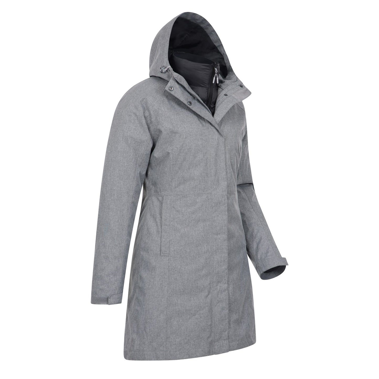 Dark Grey - Lifestyle - Mountain Warehouse Womens-Ladies Alaskan Long 3 In 1 Jacket