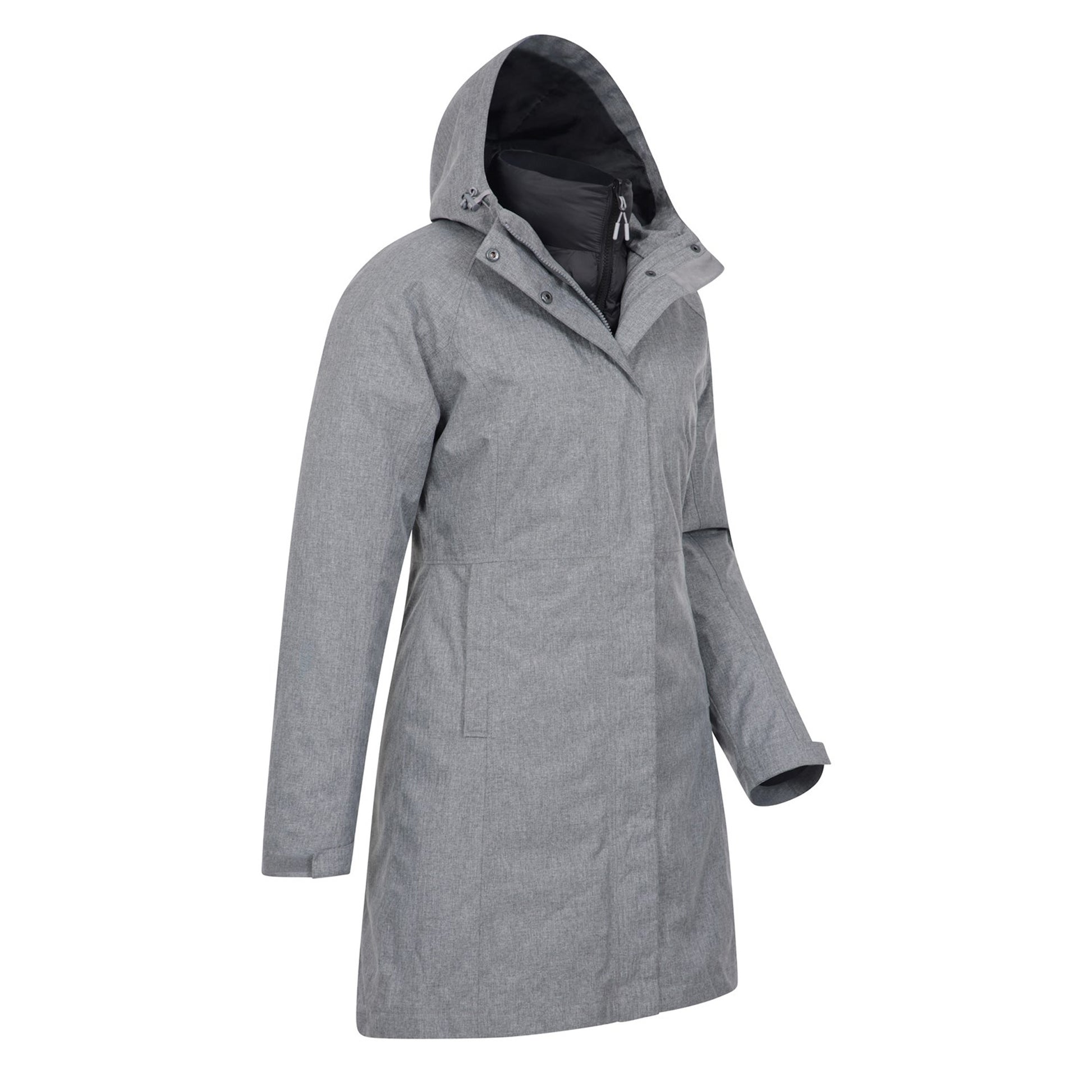 Dark Grey - Lifestyle - Mountain Warehouse Womens-Ladies Alaskan Long 3 In 1 Jacket