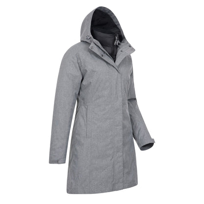 Dark Grey - Lifestyle - Mountain Warehouse Womens-Ladies Alaskan Long 3 In 1 Jacket