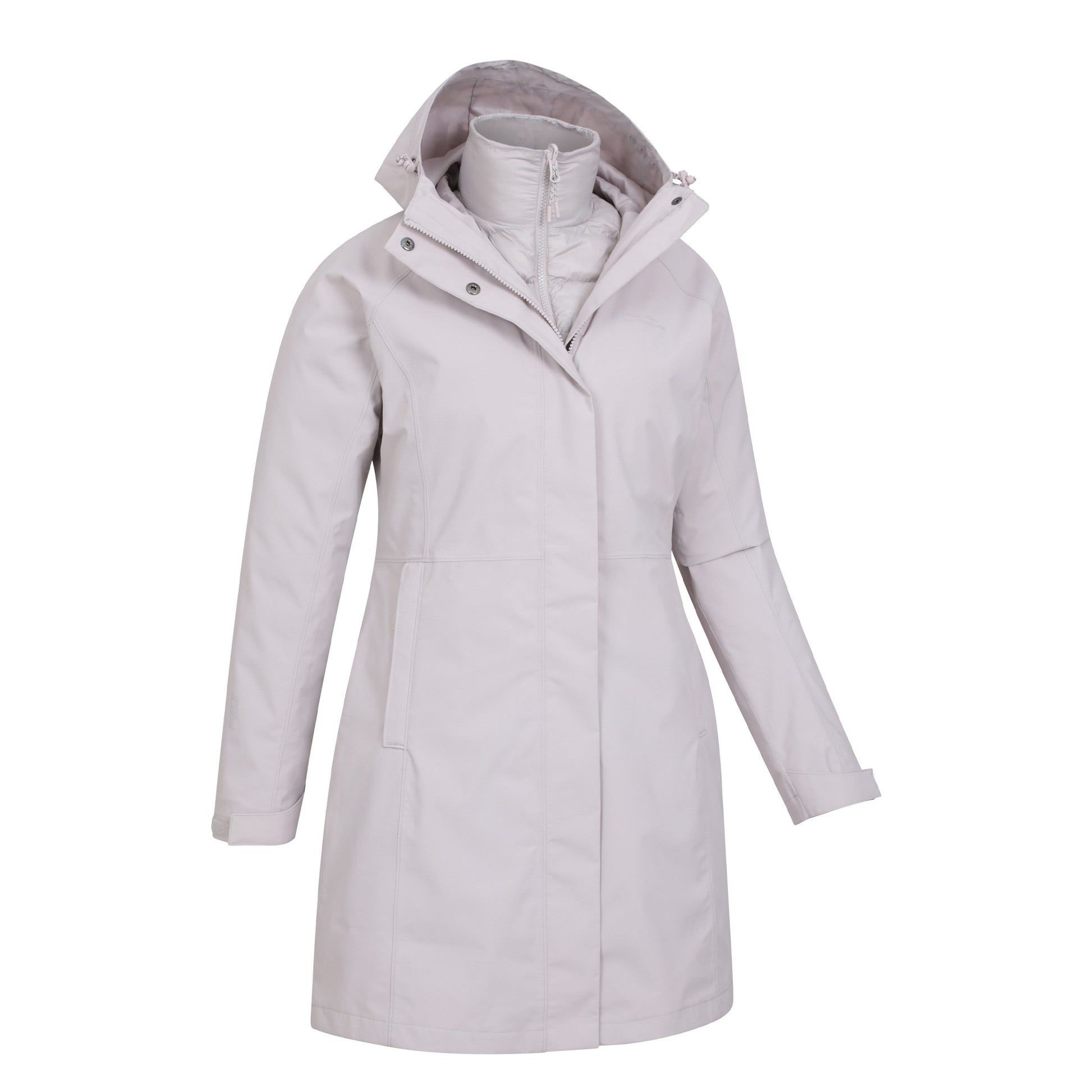 Light Beige - Lifestyle - Mountain Warehouse Womens-Ladies Alaskan Long 3 In 1 Jacket