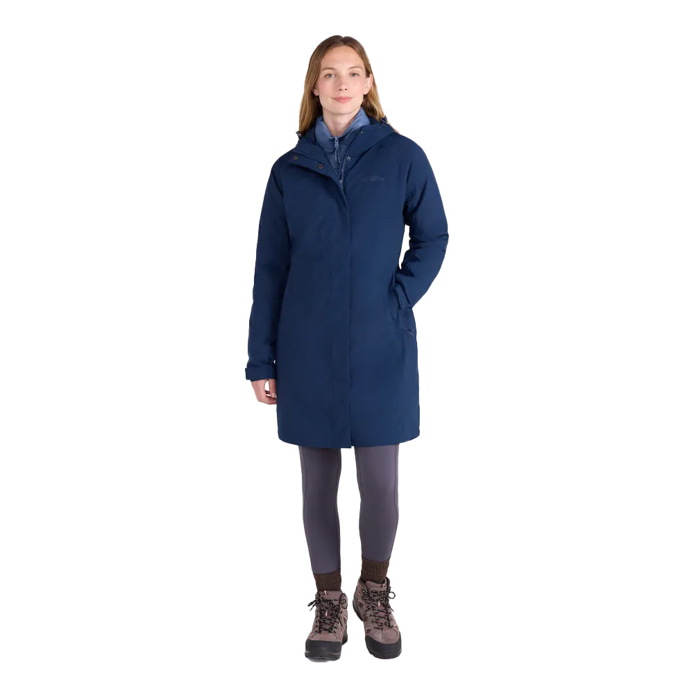 Navy - Side - Mountain Warehouse Womens-Ladies Alaskan Long 3 In 1 Jacket