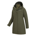 Khaki Green - Side - Mountain Warehouse Womens-Ladies Alaskan Long 3 In 1 Jacket