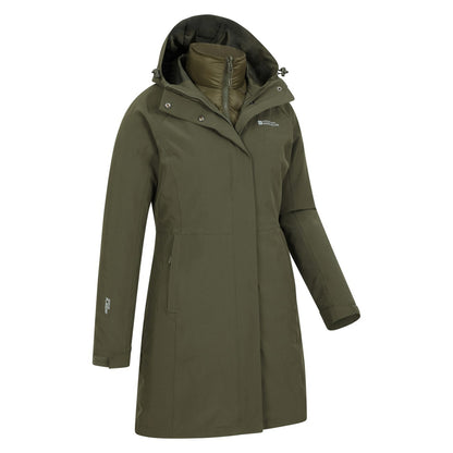 Khaki Green - Lifestyle - Mountain Warehouse Womens-Ladies Alaskan Long 3 In 1 Jacket