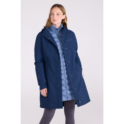 Dark Blue - Front - Mountain Warehouse Womens-Ladies Alaskan Long 3 In 1 Jacket