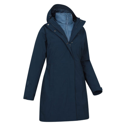 Dark Blue - Lifestyle - Mountain Warehouse Womens-Ladies Alaskan Long 3 In 1 Jacket