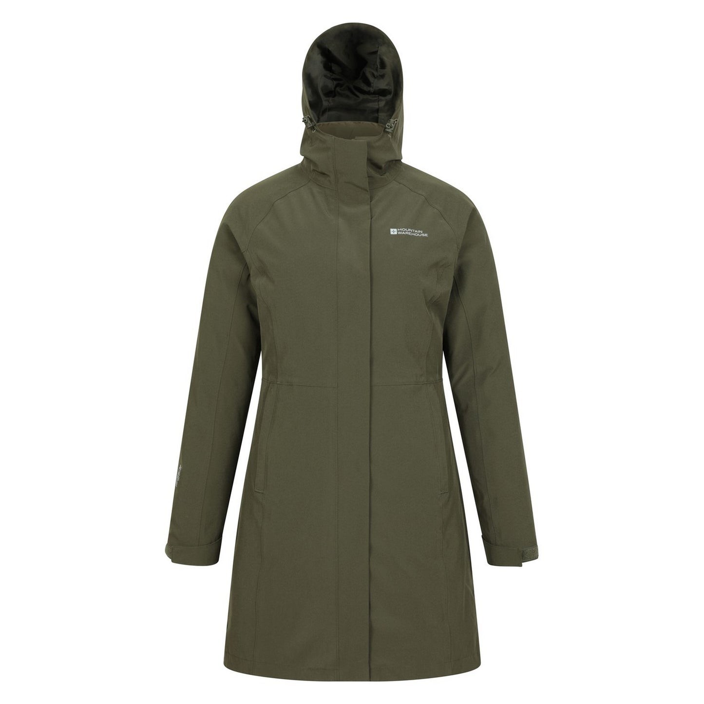 Khaki Green - Pack Shot - Mountain Warehouse Womens-Ladies Alaskan Long 3 In 1 Jacket