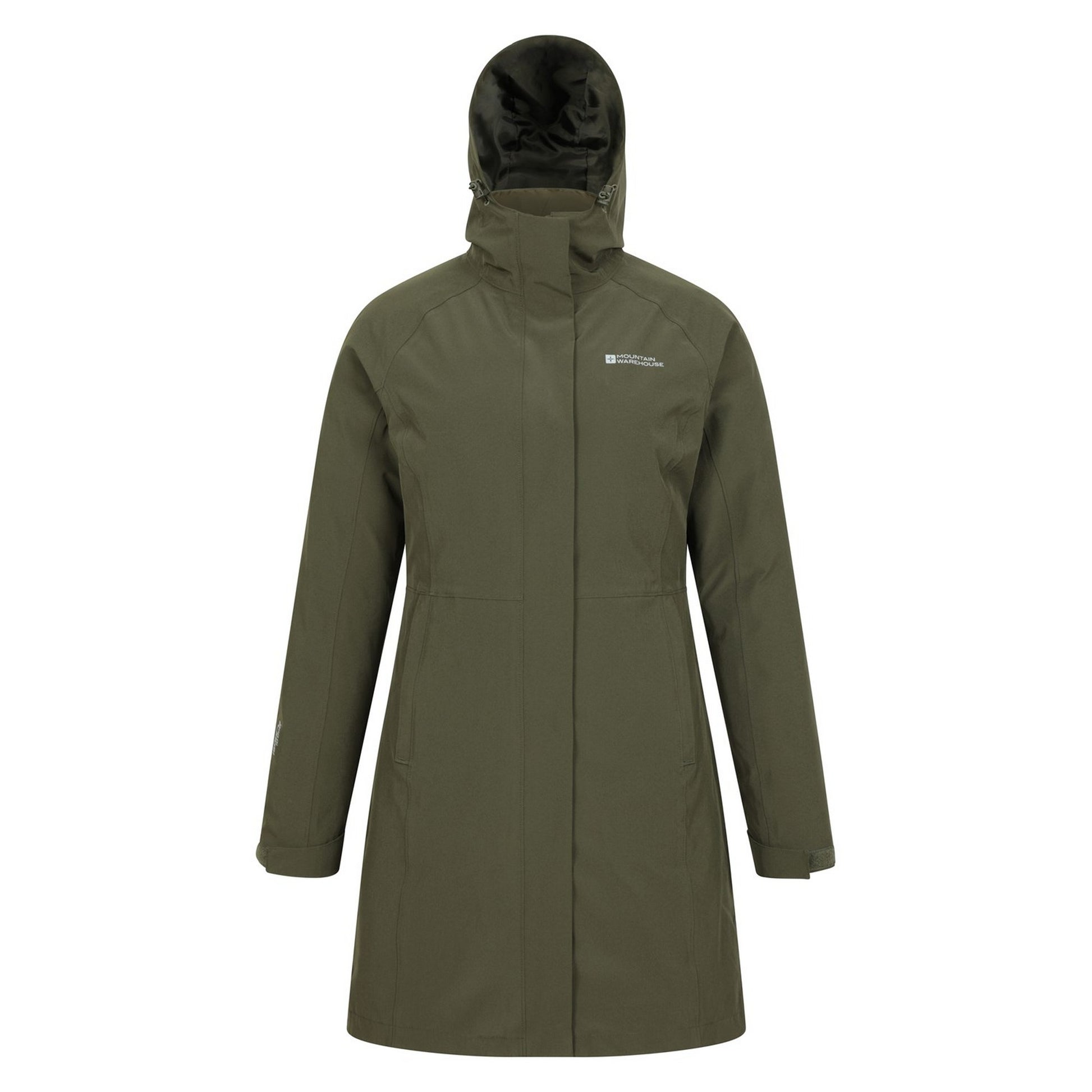 Khaki Green - Pack Shot - Mountain Warehouse Womens-Ladies Alaskan Long 3 In 1 Jacket
