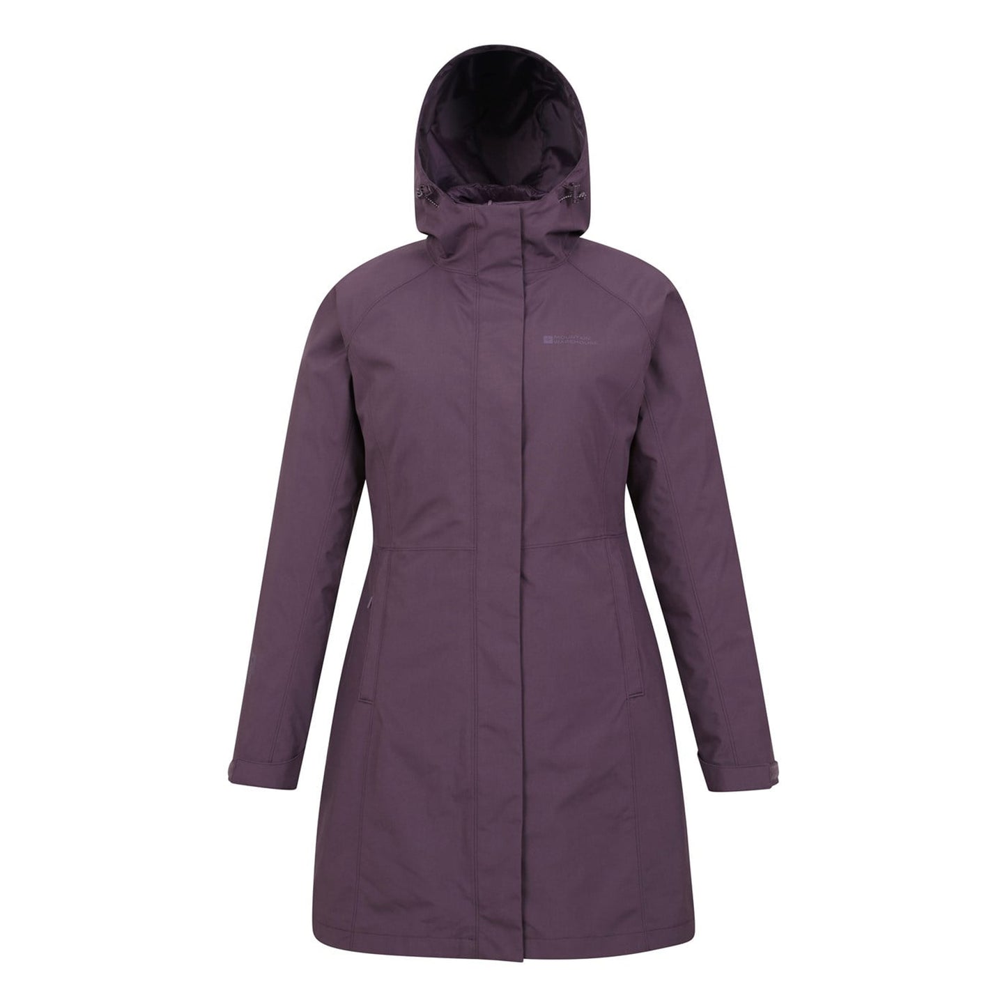 Dark Purple - Front - Mountain Warehouse Womens-Ladies Alaskan Long 3 In 1 Jacket