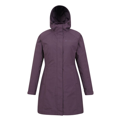 Dark Purple - Front - Mountain Warehouse Womens-Ladies Alaskan Long 3 In 1 Jacket