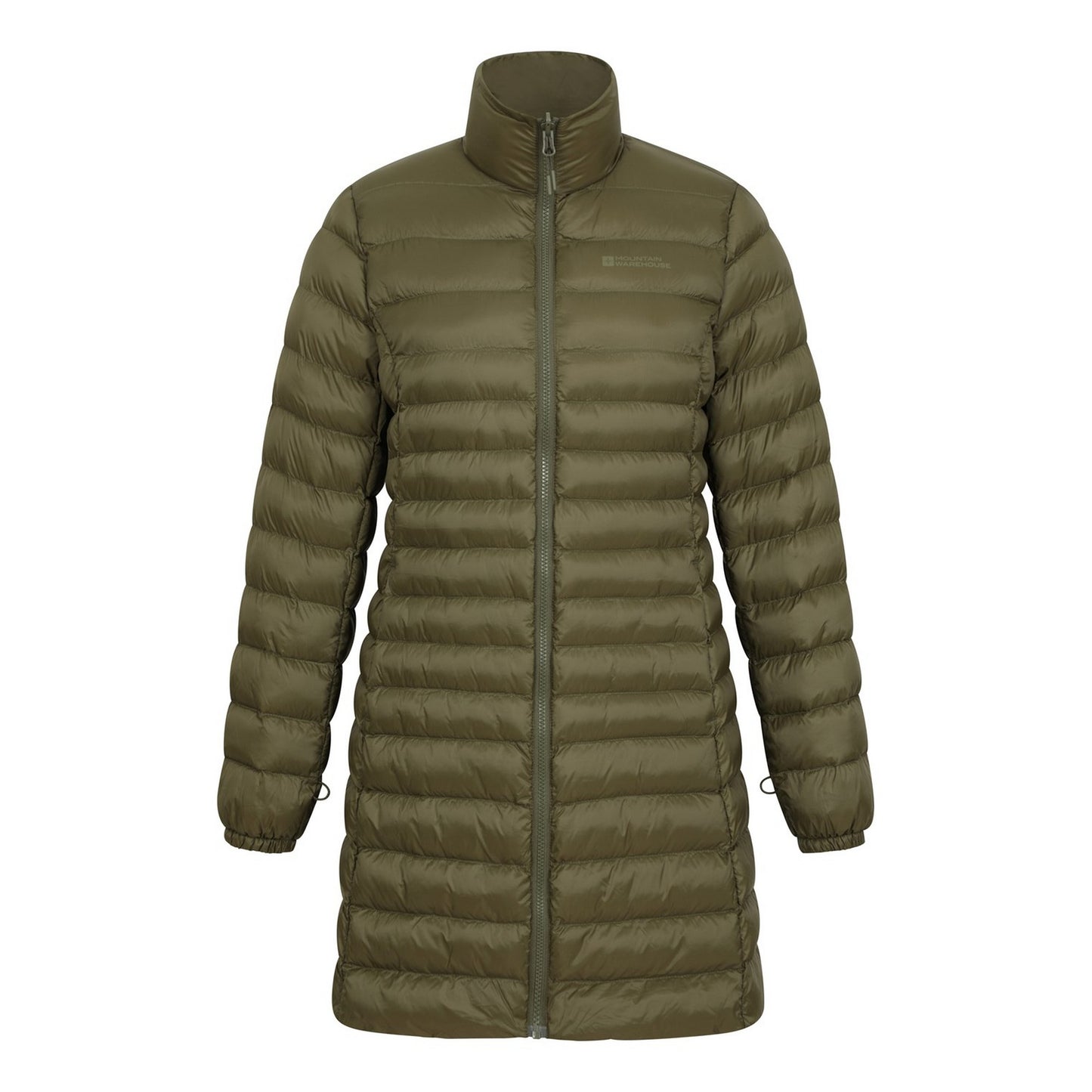 Khaki Green - Close up - Mountain Warehouse Womens-Ladies Alaskan Long 3 In 1 Jacket