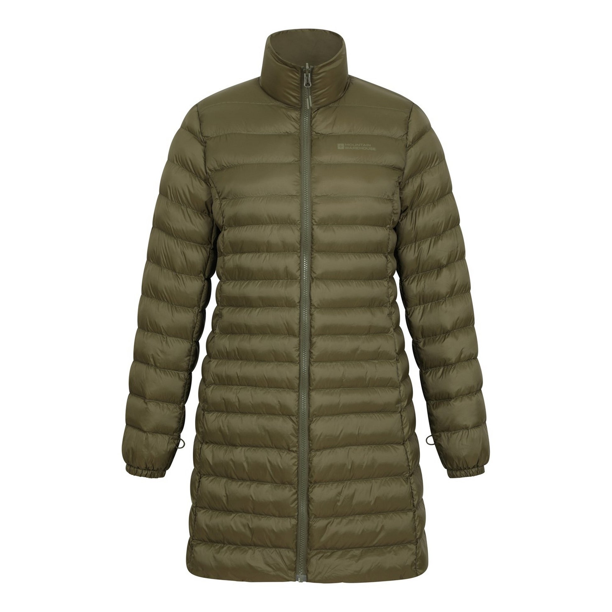 Khaki Green - Close up - Mountain Warehouse Womens-Ladies Alaskan Long 3 In 1 Jacket