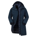 Navy - Front - Mountain Warehouse Womens-Ladies Alaskan Long 3 in 1 Jacket