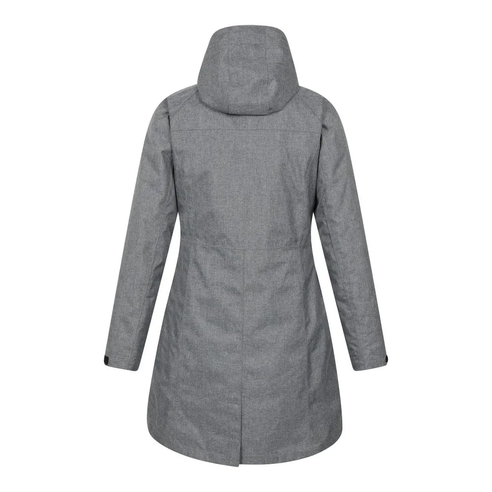 Dark Grey - Back - Mountain Warehouse Womens-Ladies Alaskan Long 3 In 1 Jacket