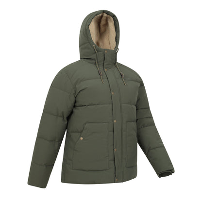 Khaki Green - Lifestyle - Mountain Warehouse Mens Manta Padded Jacket