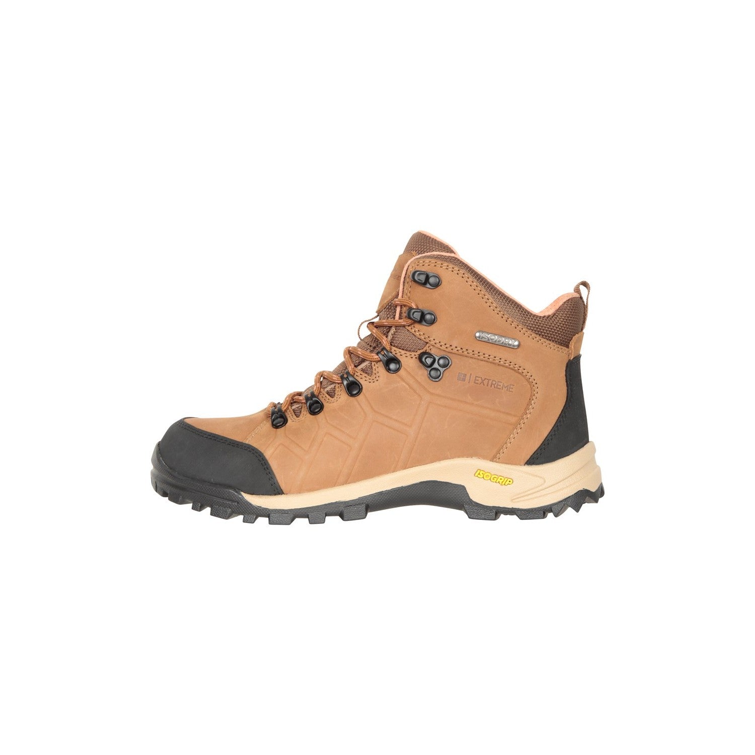 Brown - Pack Shot - Mountain Warehouse Womens-Ladies Hurricane Extreme Leather IsoGrip Boots