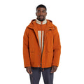 Rust - Front - Mountain Warehouse Mens Wetlands 3 in 1 Waterproof Jacket