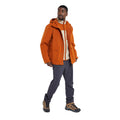 Rust - Side - Mountain Warehouse Mens Wetlands 3 in 1 Waterproof Jacket