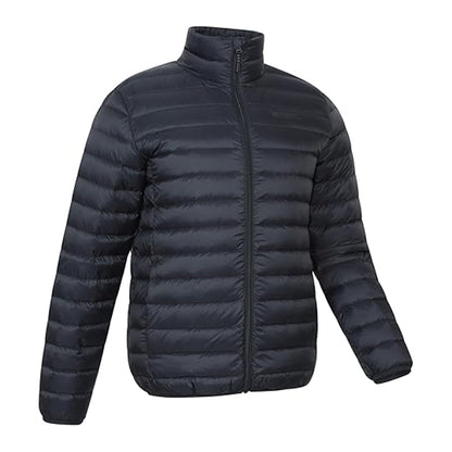 Jet Black - Side - Mountain Warehouse Mens Featherweight II Down Jacket