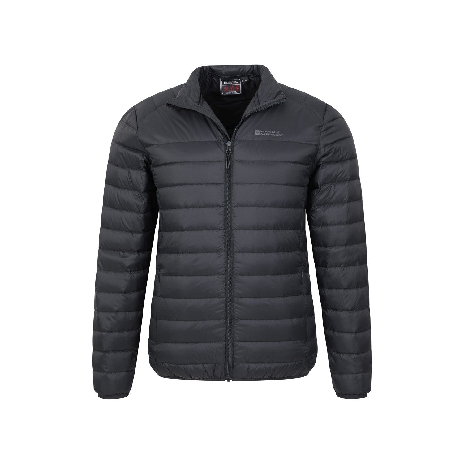 Black - Pack Shot - Mountain Warehouse Mens Featherweight II Down Jacket