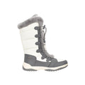 White - Pack Shot - Mountain Warehouse Womens-Ladies Snowflake Extreme Long Snow Boots