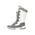 White - Close up - Mountain Warehouse Womens-Ladies Snowflake Extreme Long Snow Boots