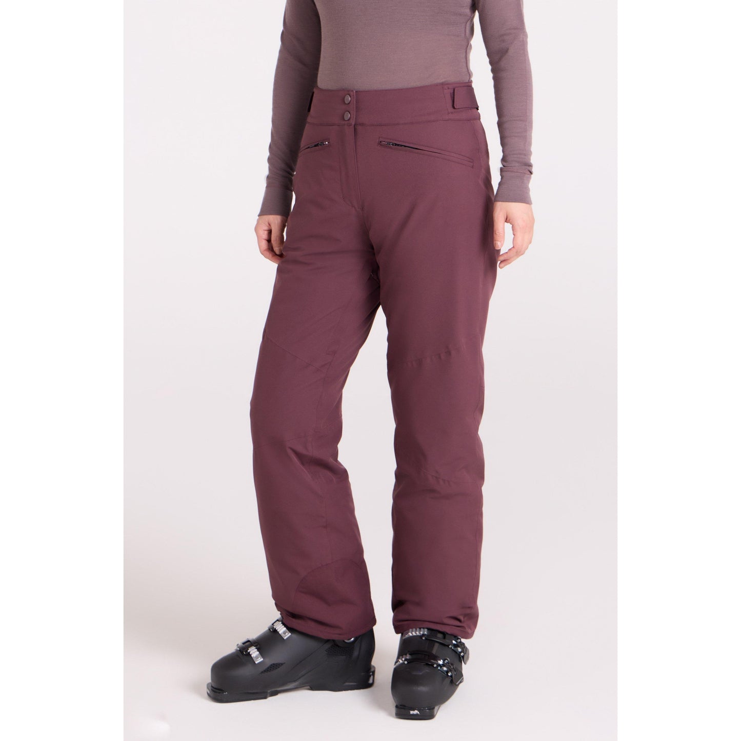 Dark Purple - Front - Mountain Warehouse Womens-Ladies Isola II RECCO Ski Trousers