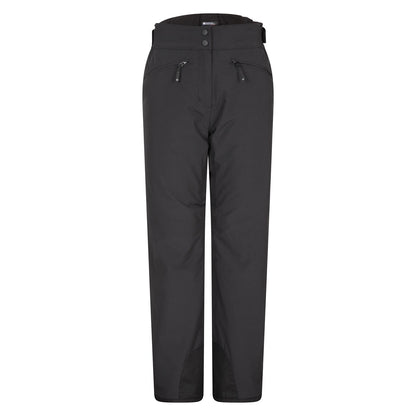 Black - Front - Mountain Warehouse Womens-Ladies Isola II RECCO Ski Trousers