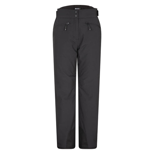 Black - Front - Mountain Warehouse Womens-Ladies Isola II RECCO Ski Trousers