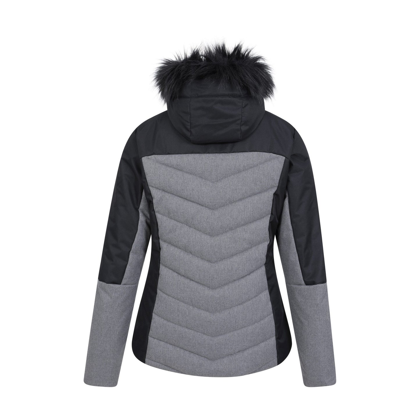 Black - Back - Mountain Warehouse Womens-Ladies Pyrenees II Padded Ski Jacket