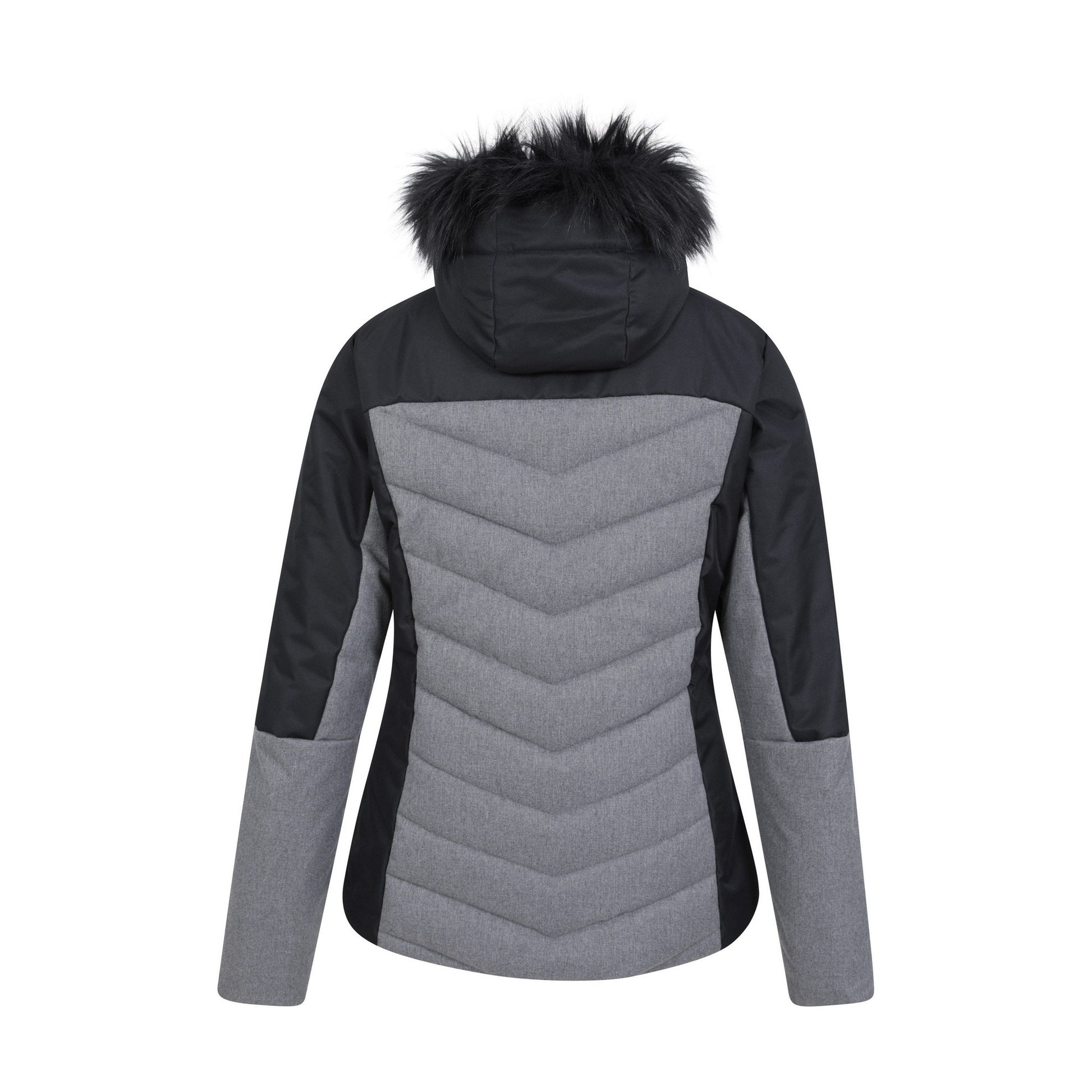 Black - Back - Mountain Warehouse Womens-Ladies Pyrenees II Padded Ski Jacket