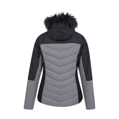 Black - Back - Mountain Warehouse Womens-Ladies Pyrenees II Padded Ski Jacket