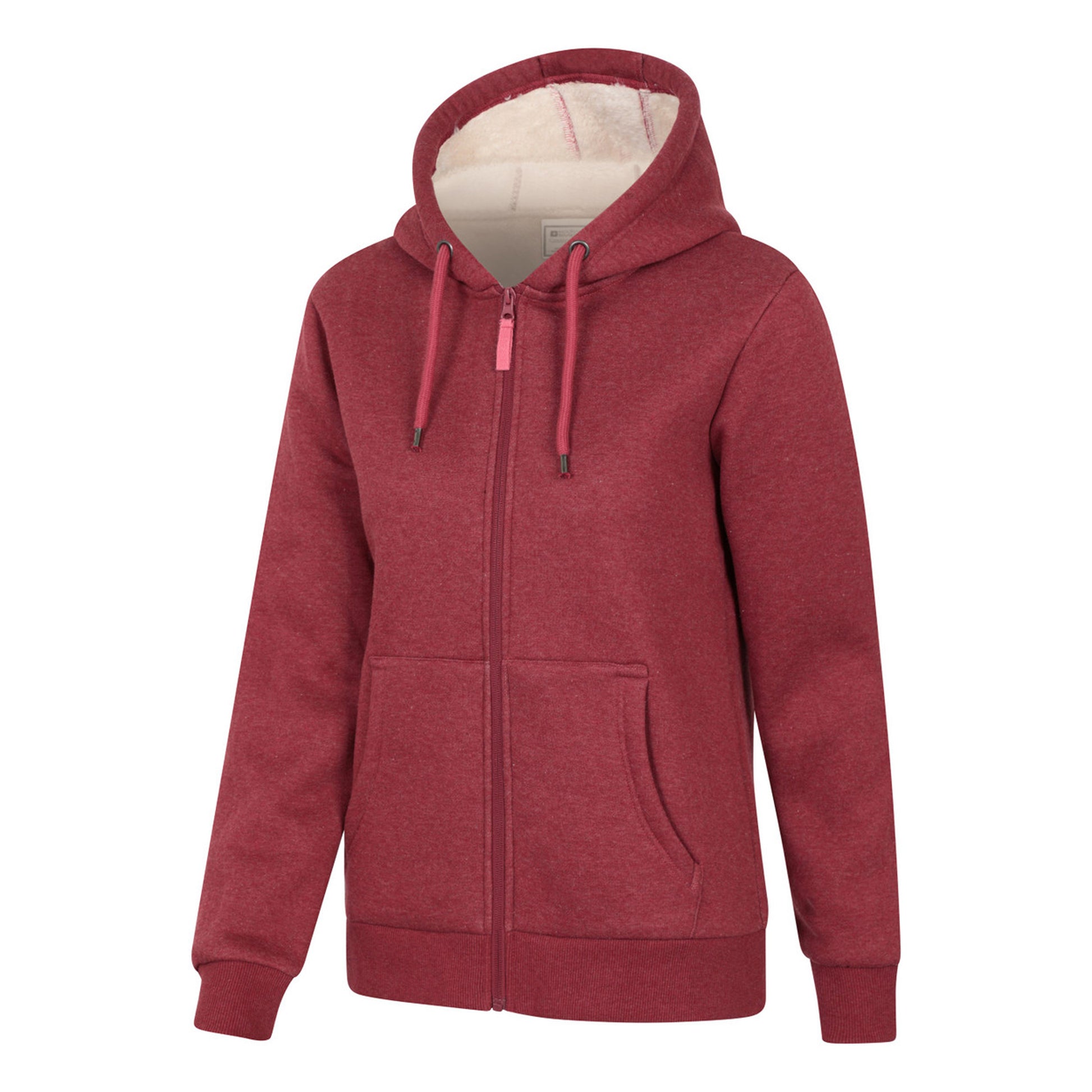 Rust - Lifestyle - Mountain Warehouse Womens-Ladies Dalton Sherpa Lined Full Zip Hoodie