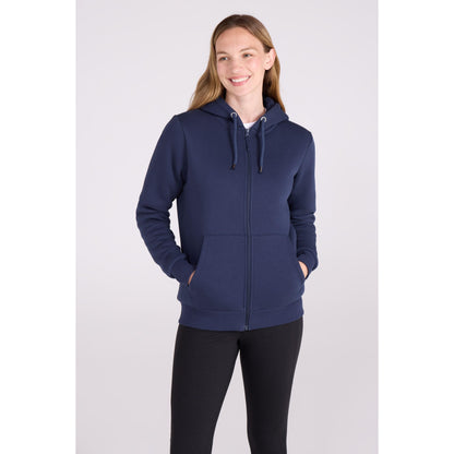 Navy - Front - Mountain Warehouse Womens-Ladies Dalton Sherpa Lined Full Zip Hoodie