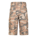 Brown - Back - Mountain Warehouse Mens Camo Cargo Shorts