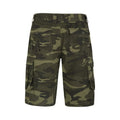 Khaki Green-Black - Back - Mountain Warehouse Mens Camo Cargo Shorts