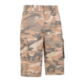 Brown - Side - Mountain Warehouse Mens Camo Cargo Shorts