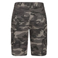 Black - Back - Mountain Warehouse Mens Camo Cargo Shorts