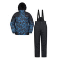 Blue - Front - Mountain Warehouse Mens Camo Ski Jacket & Trousers