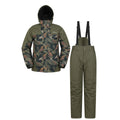 Green - Front - Mountain Warehouse Mens Camo Ski Jacket & Trousers
