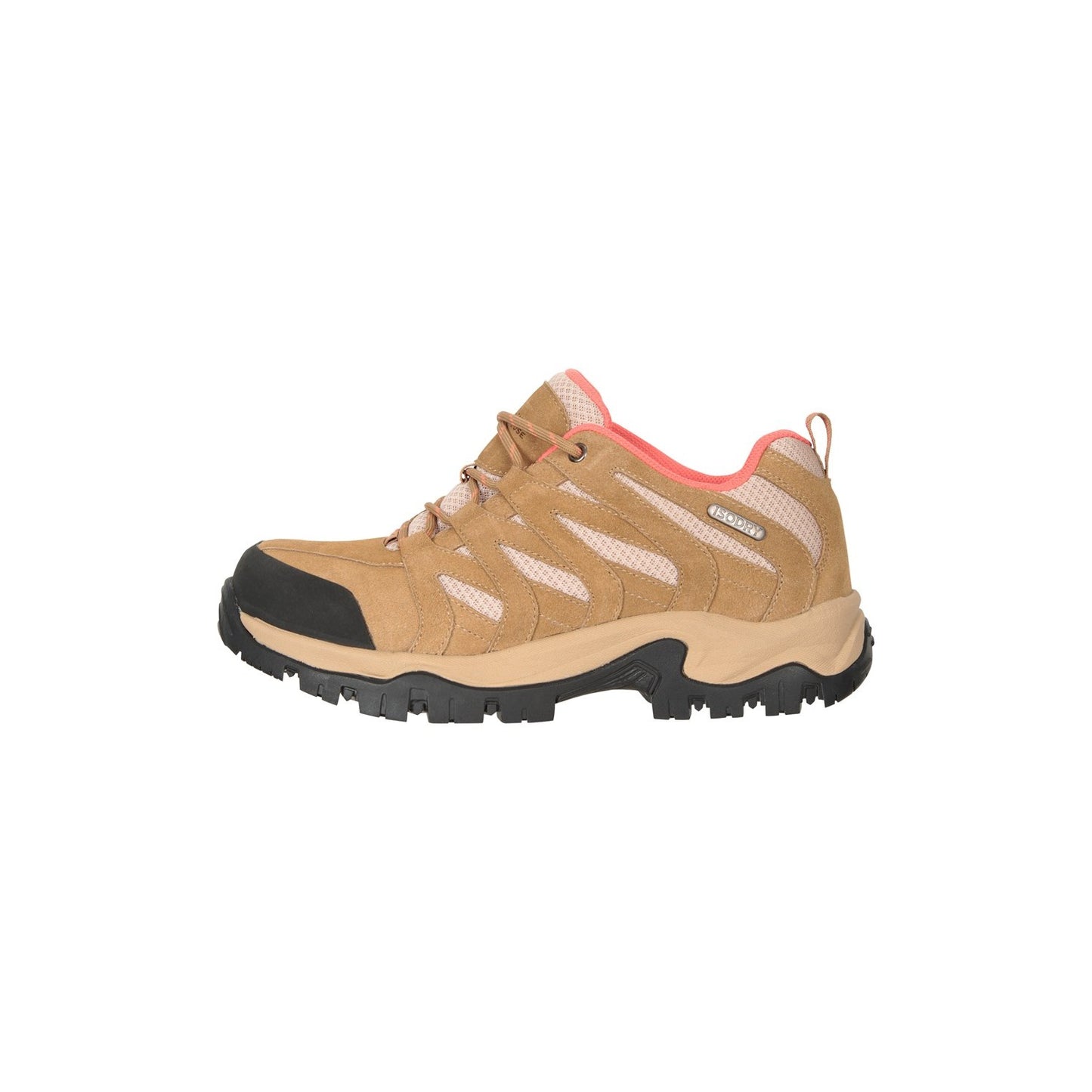 Light Brown - Pack Shot - Mountain Warehouse Womens-Ladies Voyage Suede Waterproof Walking Shoes